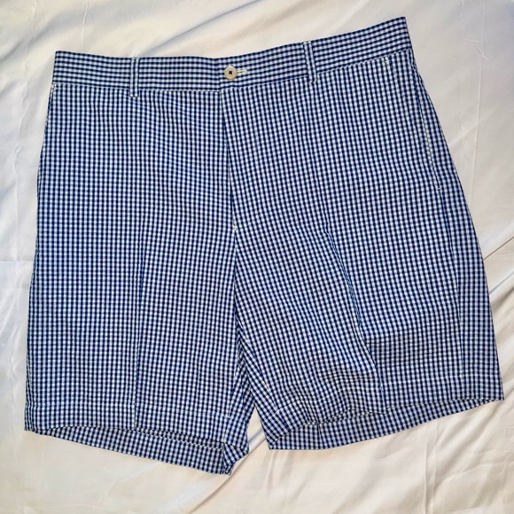 Southern Tide Other - Southern Tide Blue and White Checkered Men's Flat Front Shorts